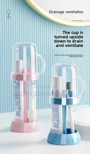 Adjustable Toothbrush Holder With Gargle Cup