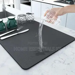 Super Absorbent Nonslip Drain Dish Drying Mat 40x80cm