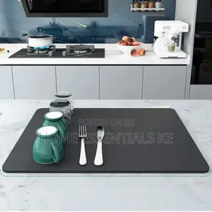 Super Absorbent Nonslip Drain Dish Drying Mat 40x80cm