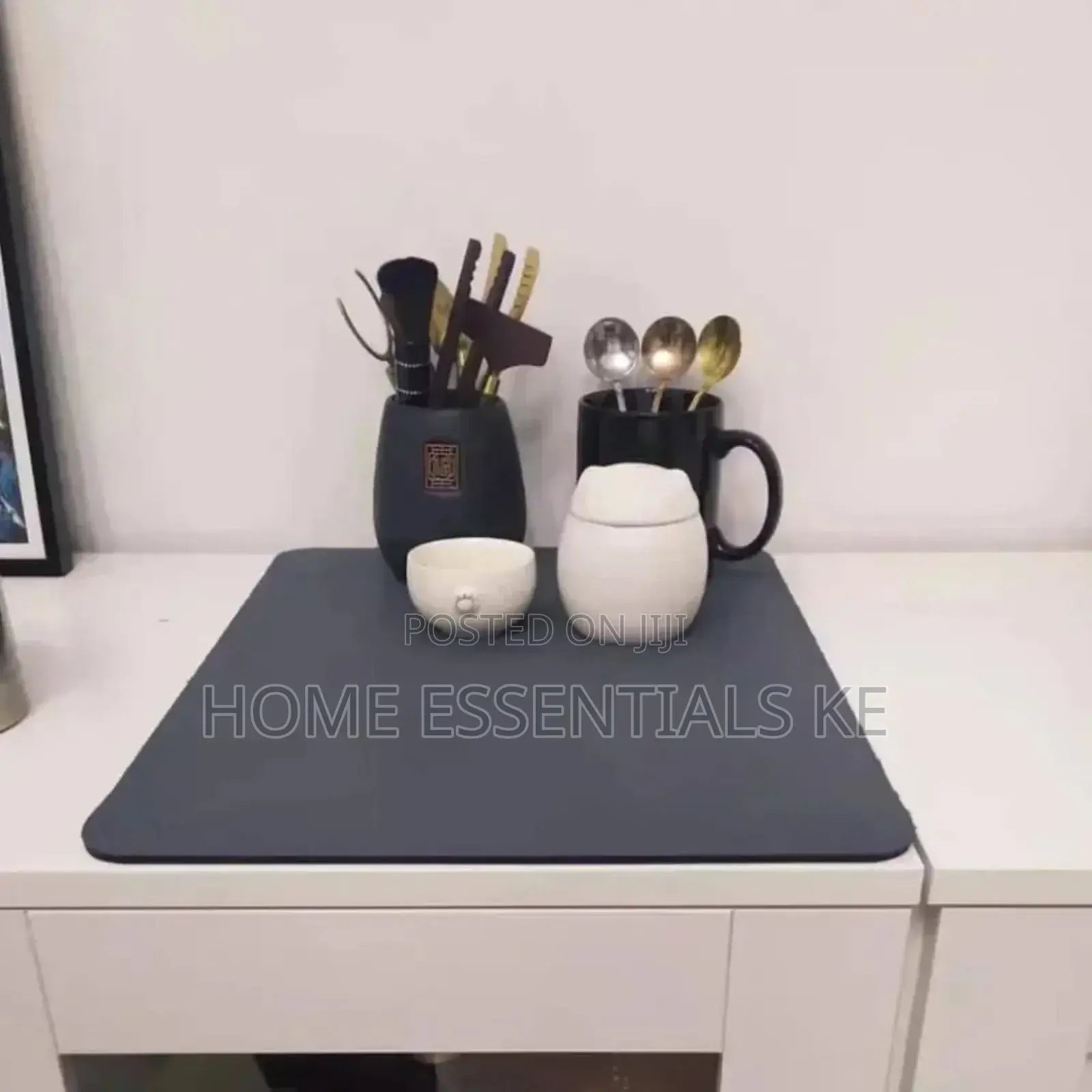 Super Absorbent Nonslip Drain Dish Drying Mat 40x80cm