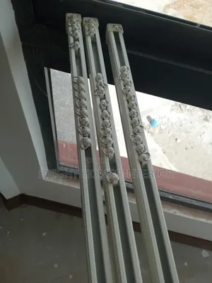 Straight Single Track Curtain Rail Strong Aluminum Material