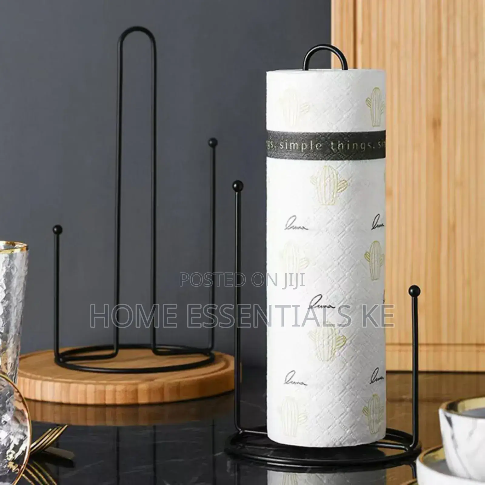 *Light Luxury Metallic Paper Towel Holder*