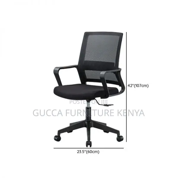 Office Chair:Wheeled Armrest Ergonomic Design Office Chair