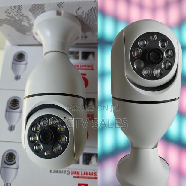 Panoramic Wireless/Wi-Fi Indoor V380app Bulb PTZ 2mp Camera