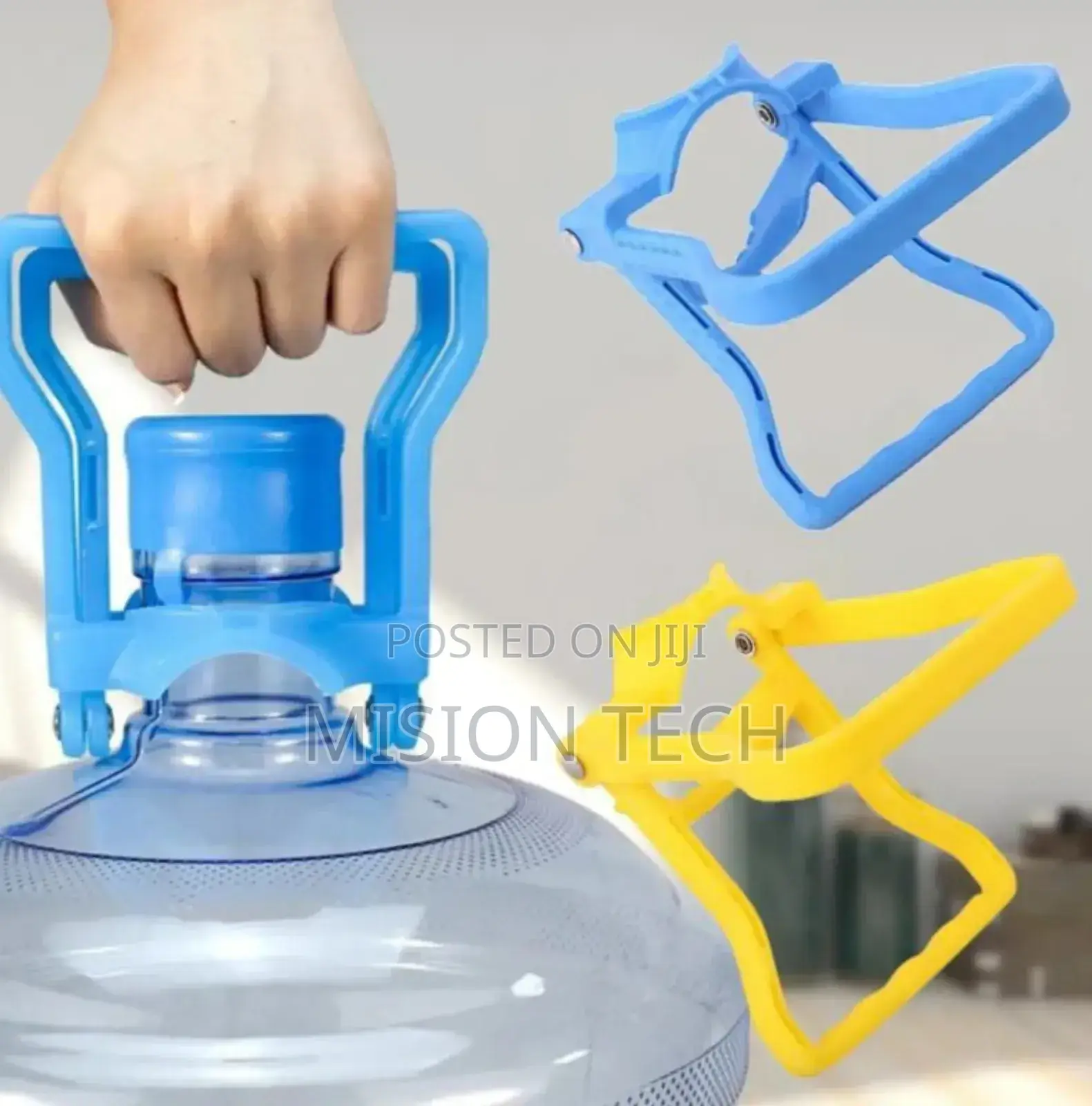 Water Bottle Lifters 
Colours Blue and Yellow