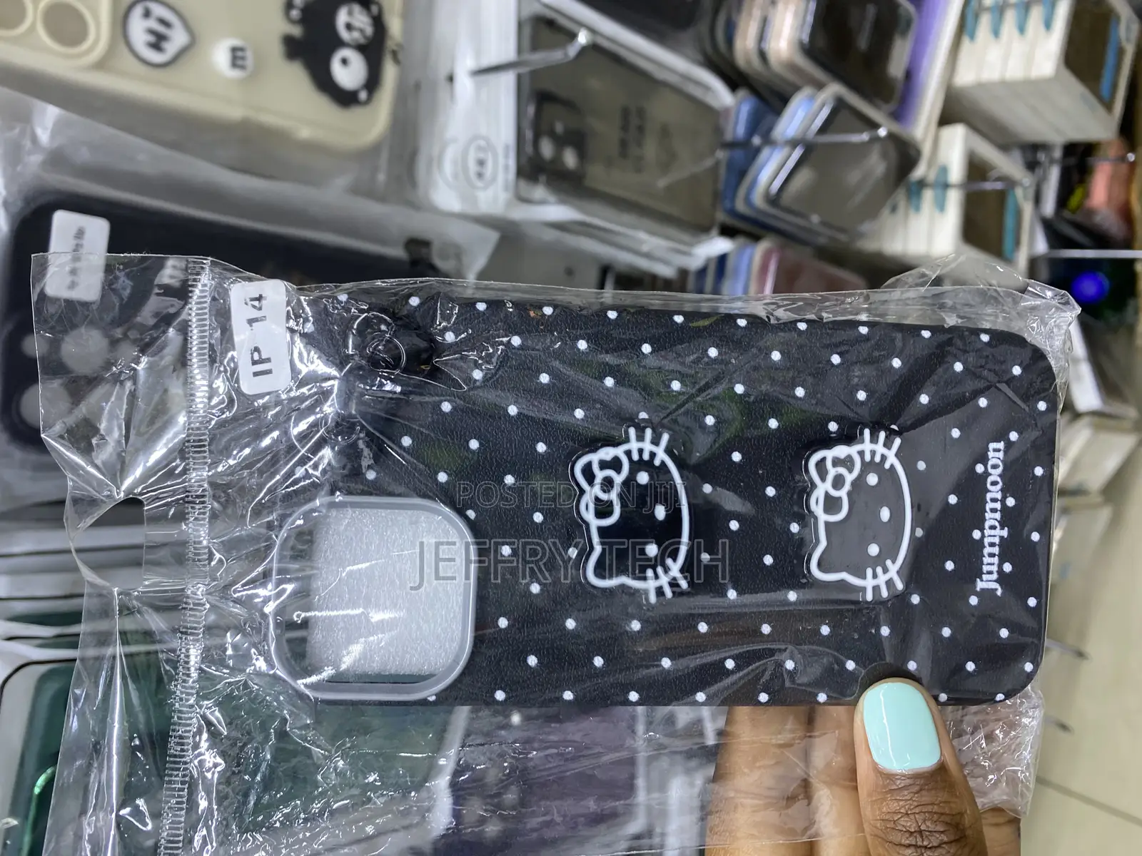 Cjoelzky Jumpmoon Black Phone Case Compatible With iPhone 14
