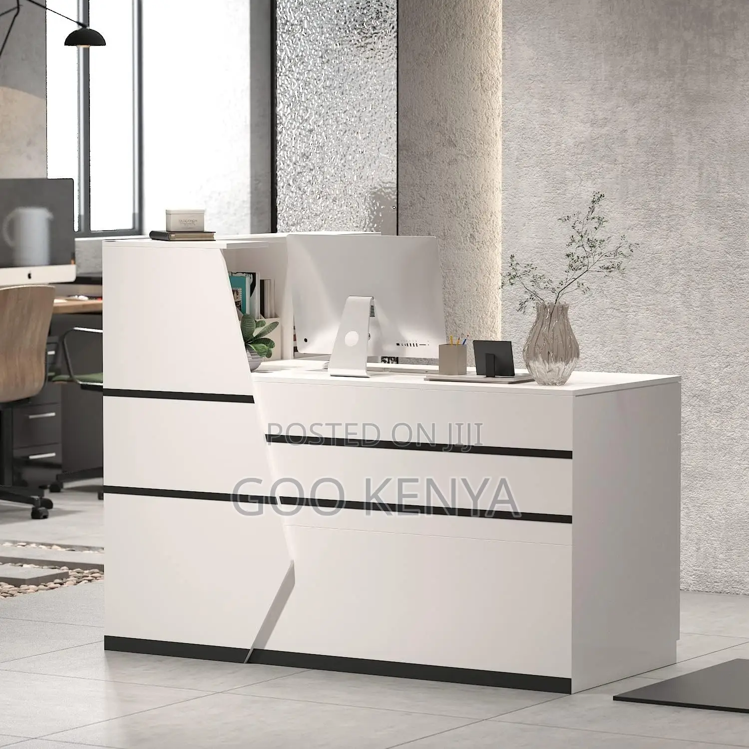 Office Table ; Rectangular Wood Reception Table