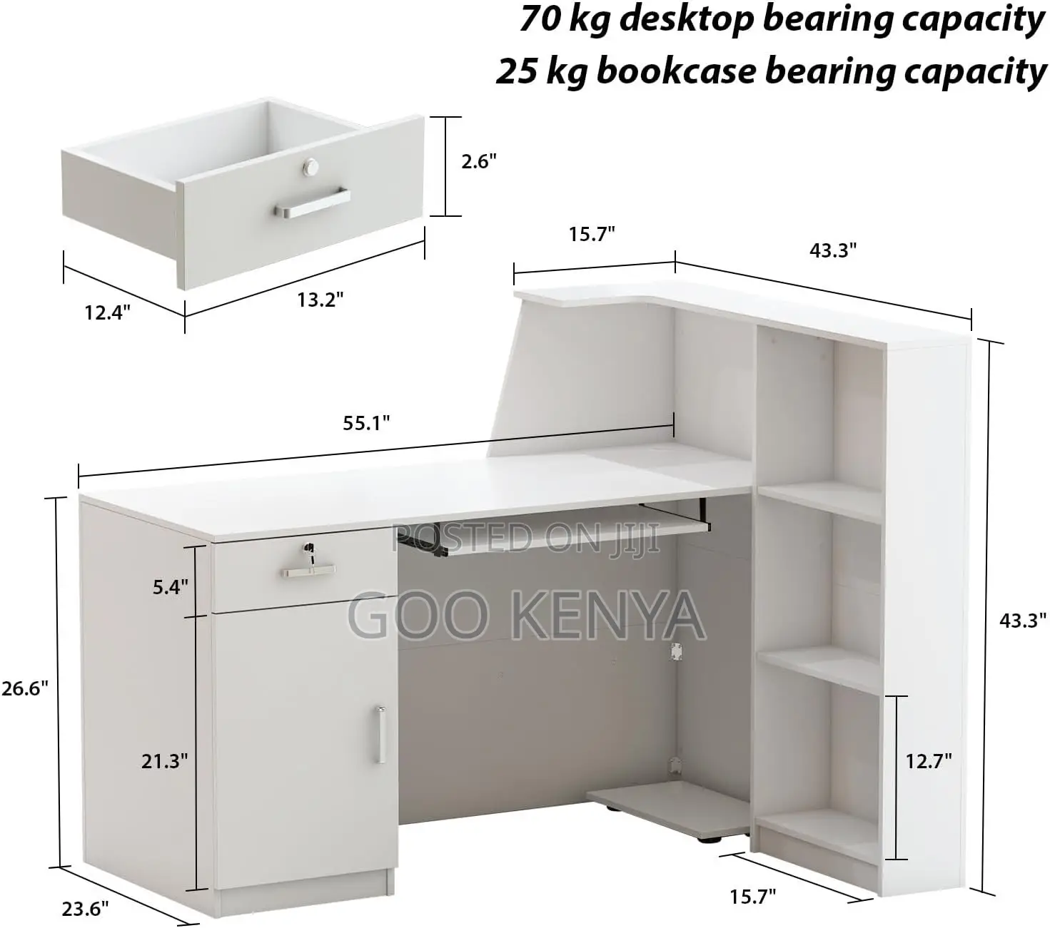 Office Table ; Rectangular Wood Reception Table
