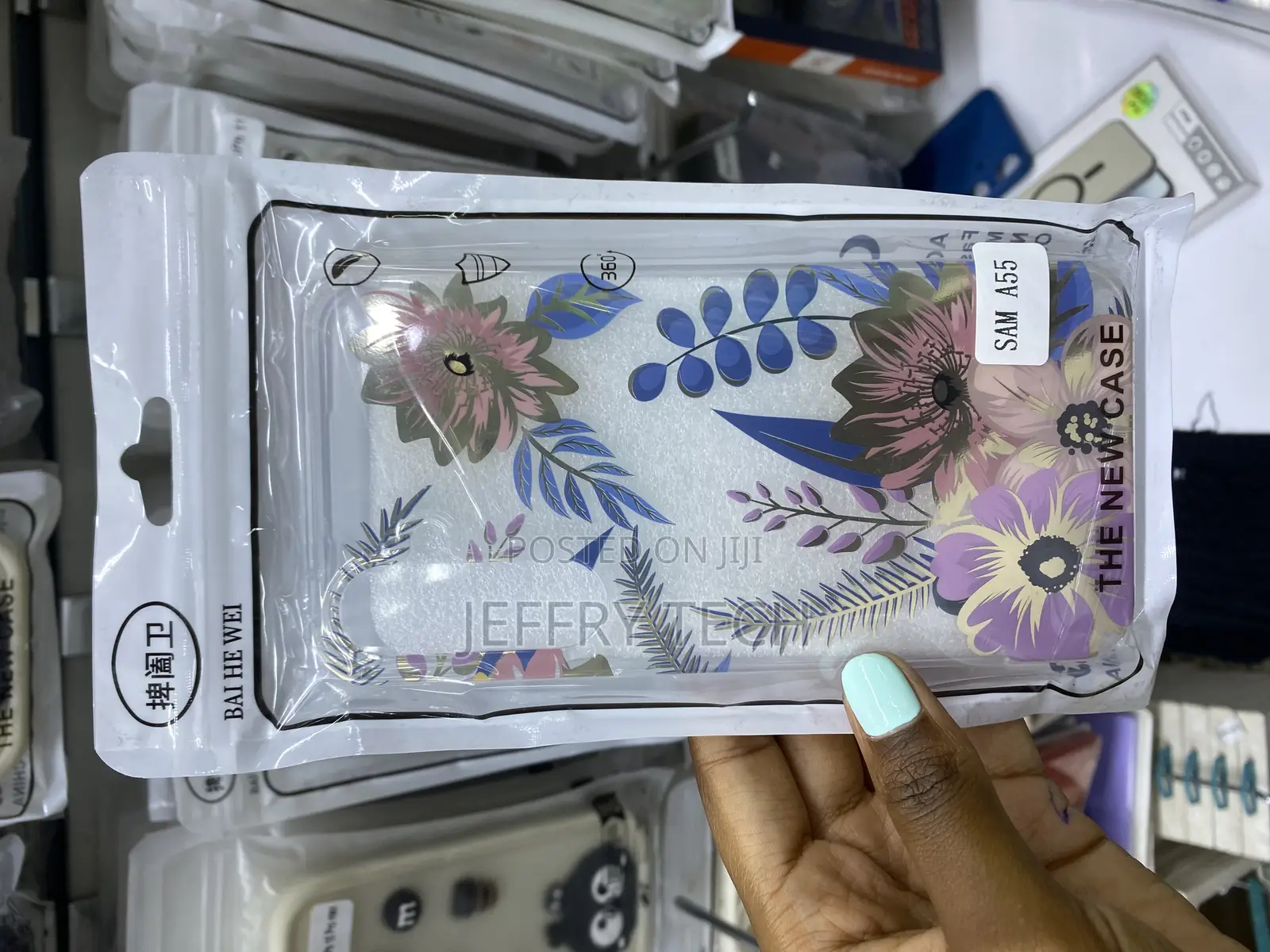 Defbsc Samsung Galaxy A55 Clear Floral Flower Pattern Print
