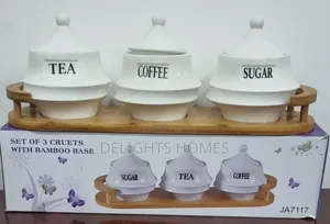 3 Ceramic Cruets