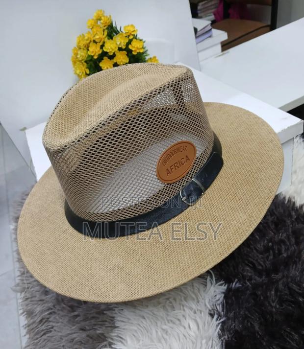 Beige Straw Hats - thumbnail 2