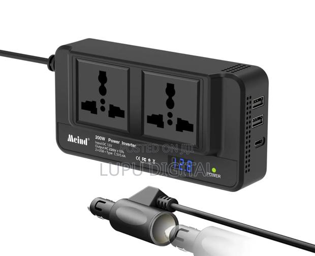 Type C Port 200w Car Inverter - thumbnail 2