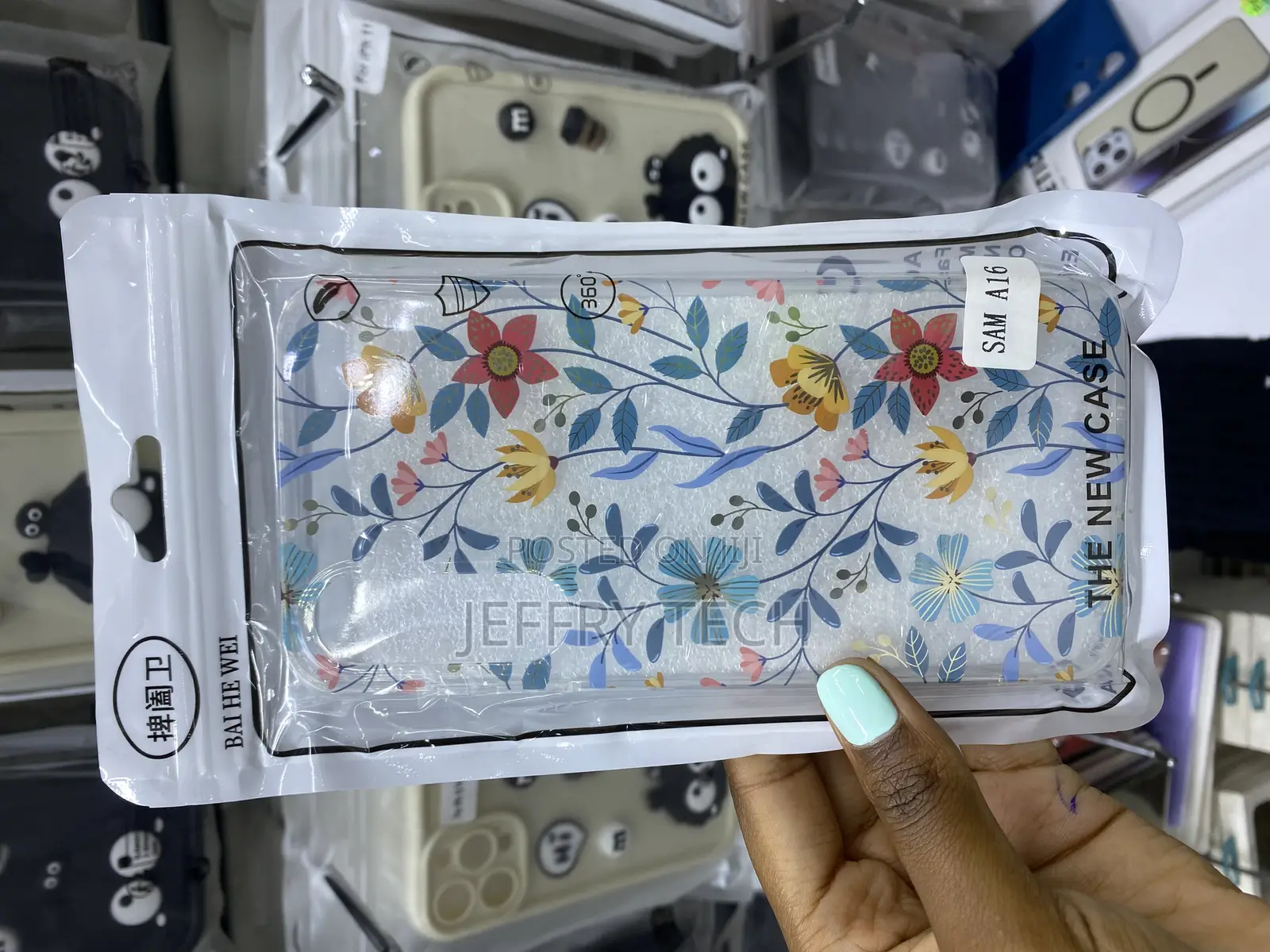 Baili Samsung Galaxy A16, Wild Flowers Floral Pattern Clear