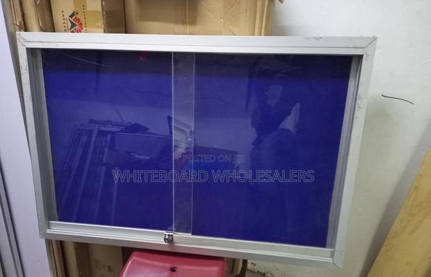 Glass Sliding Notice Board 3ftx4ft - main view