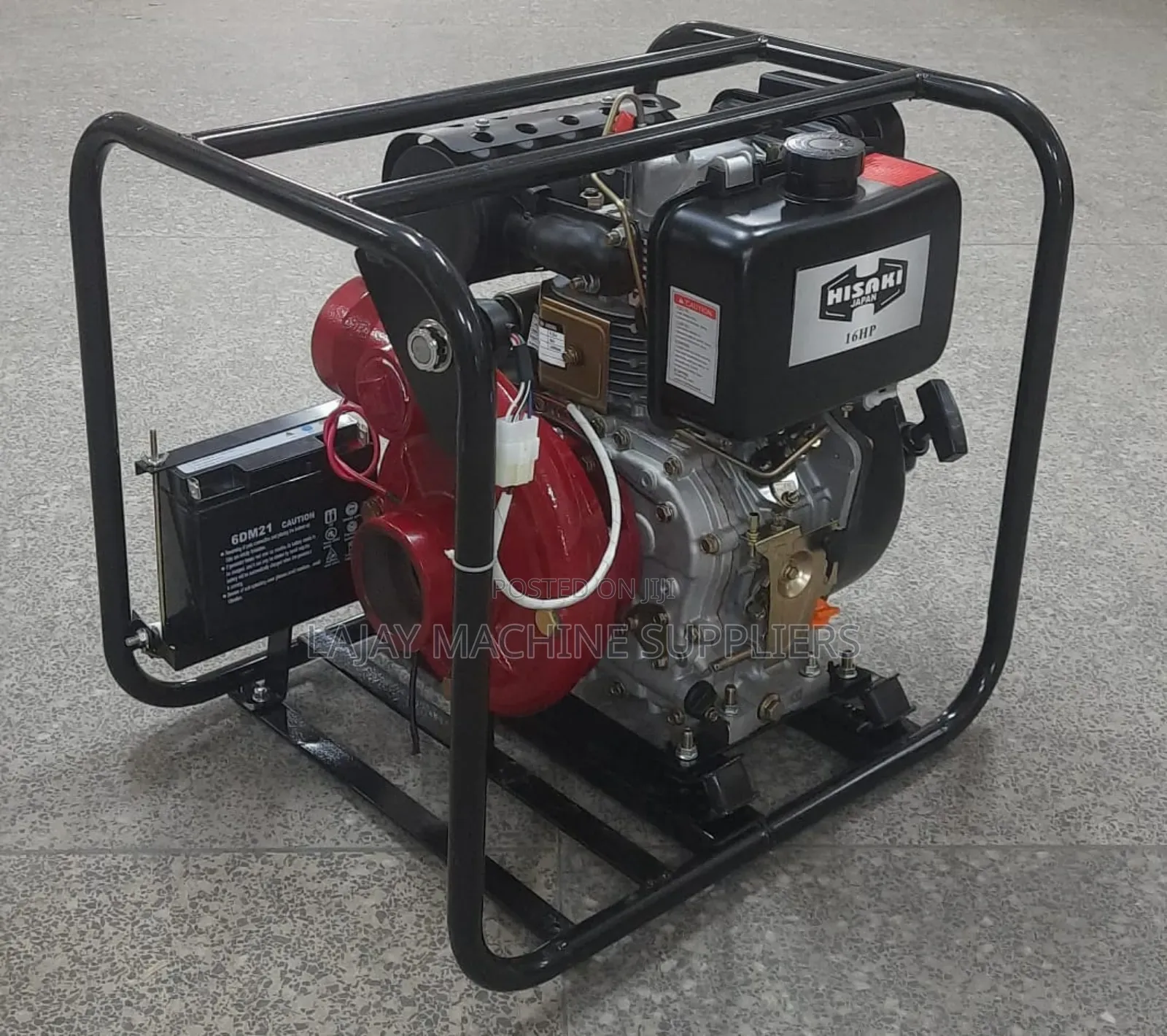 Hisaki Japan Diesel Water Pump 16hp Key Start With Battery