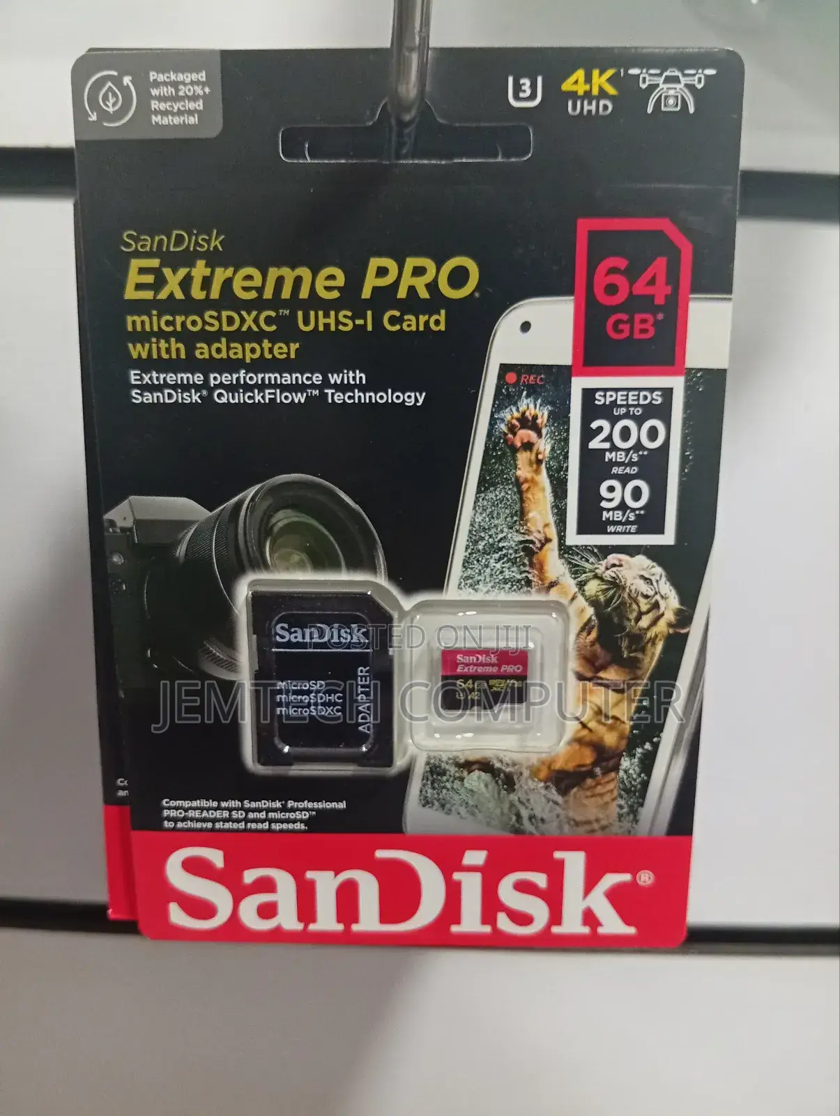 Sandisk Extreme Pro Microsdxctm Uhs-I Card Upto 200mb/S 64gb