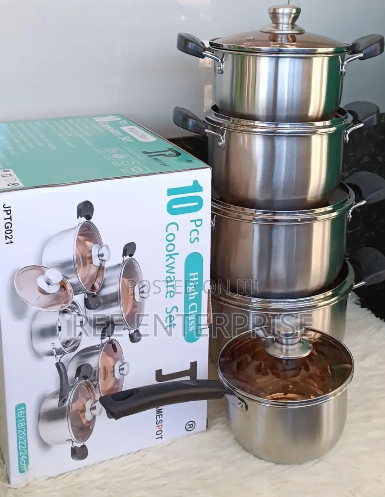10 PCS Jp Stainless Cookware