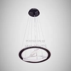 Ring Hanging Pendant Lamp White Luxury Round Pendant