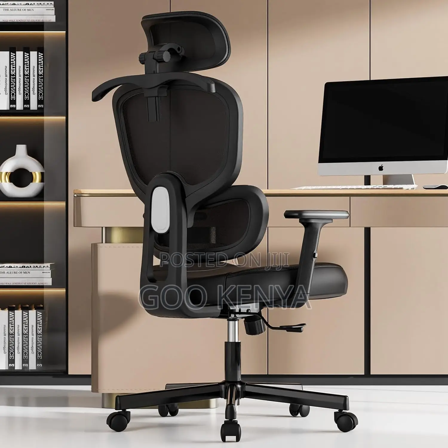 Office Chair ; Breathable Orthopedic Back Support Chair