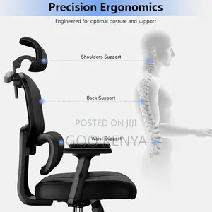 Office Chair ; Breathable Orthopedic Back Support Chair