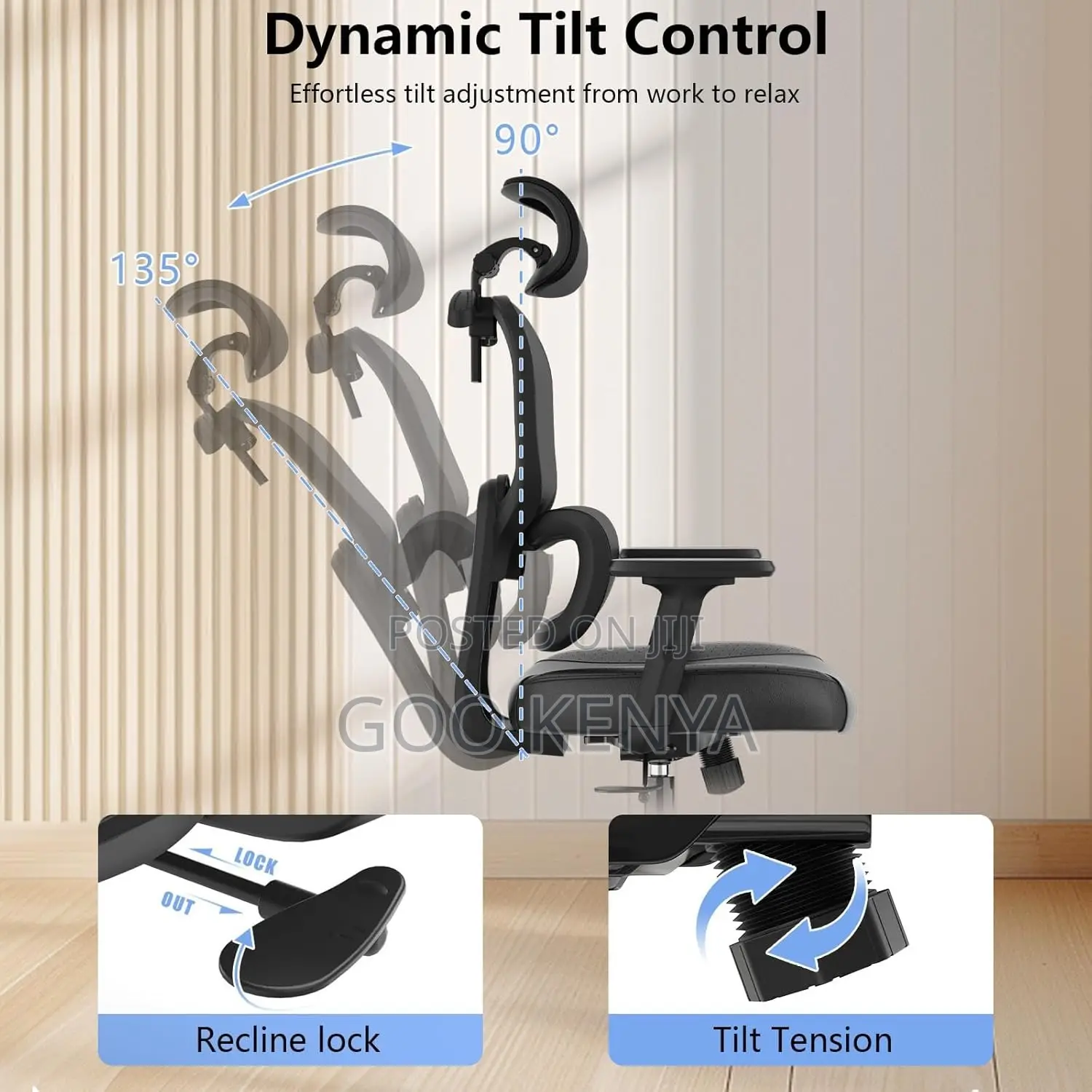 Office Chair ; Breathable Orthopedic Back Support Chair