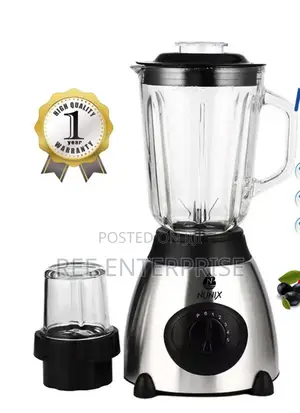 Nunix Ak-500 Powerful 2 in 1 Blender With Glass Jar - 1.5l