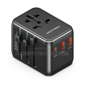 Vention 3-Port Usb (C + a + A) Universal Travel Adapter 20w