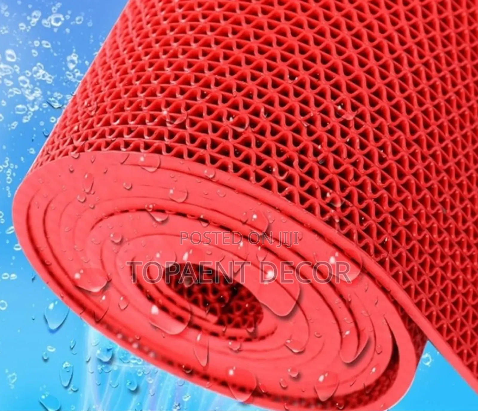 Snug Soft Antislip Perforated Red PVC Mats