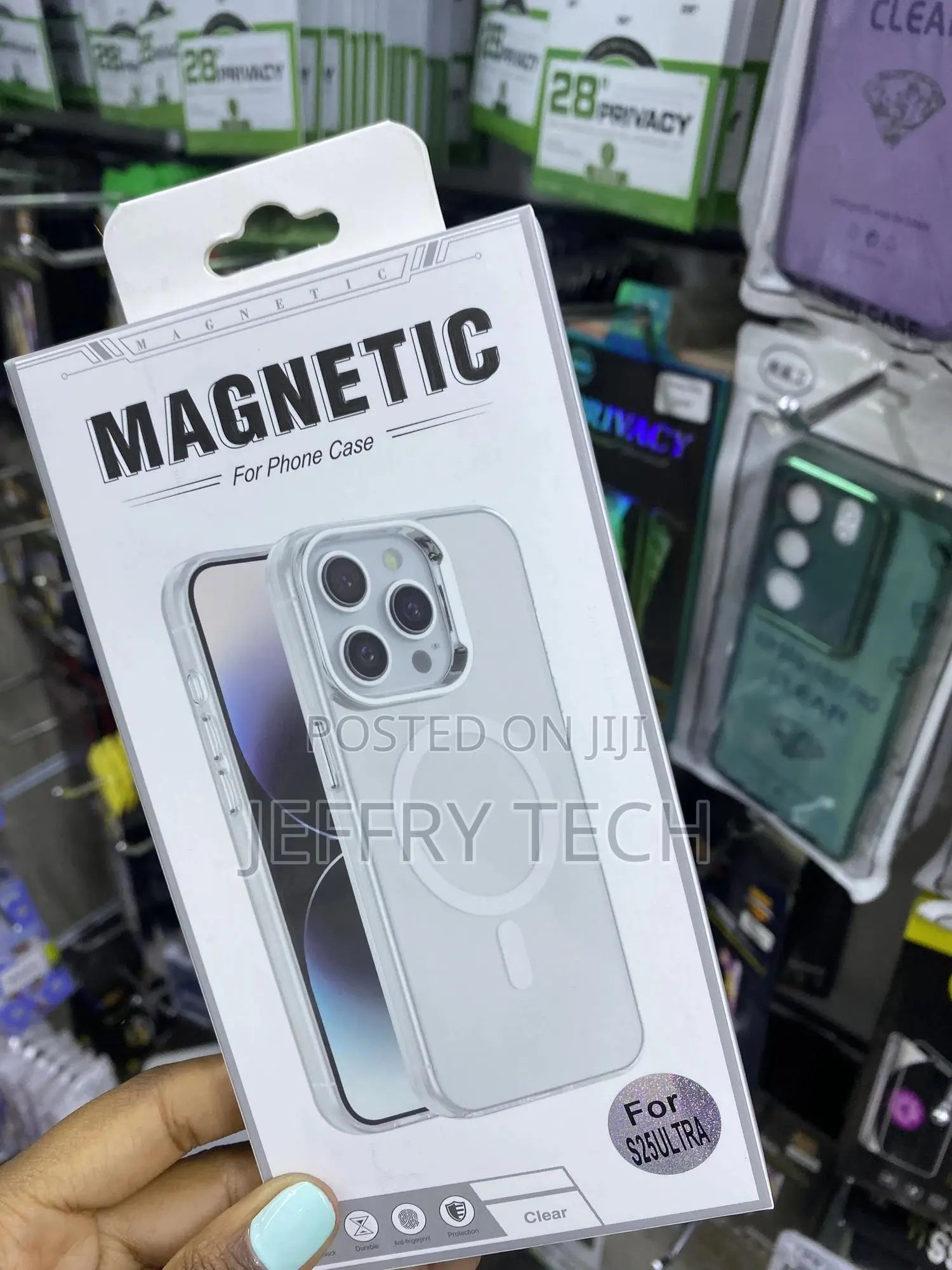 Oterkin Magnetic for Samsung Galaxy S25 Ultra Case Clear