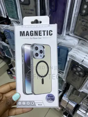 Tigowos iPhone 16 Pro Max Magsafe Matteskin Black Clear Case
