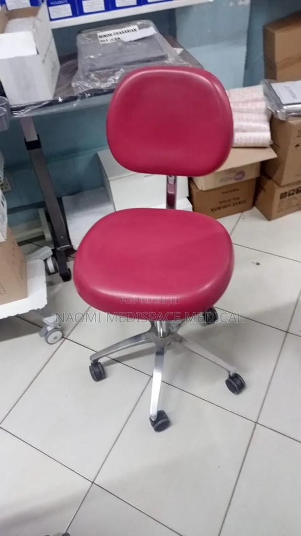 Doctor's Stool With Backrest - main view
