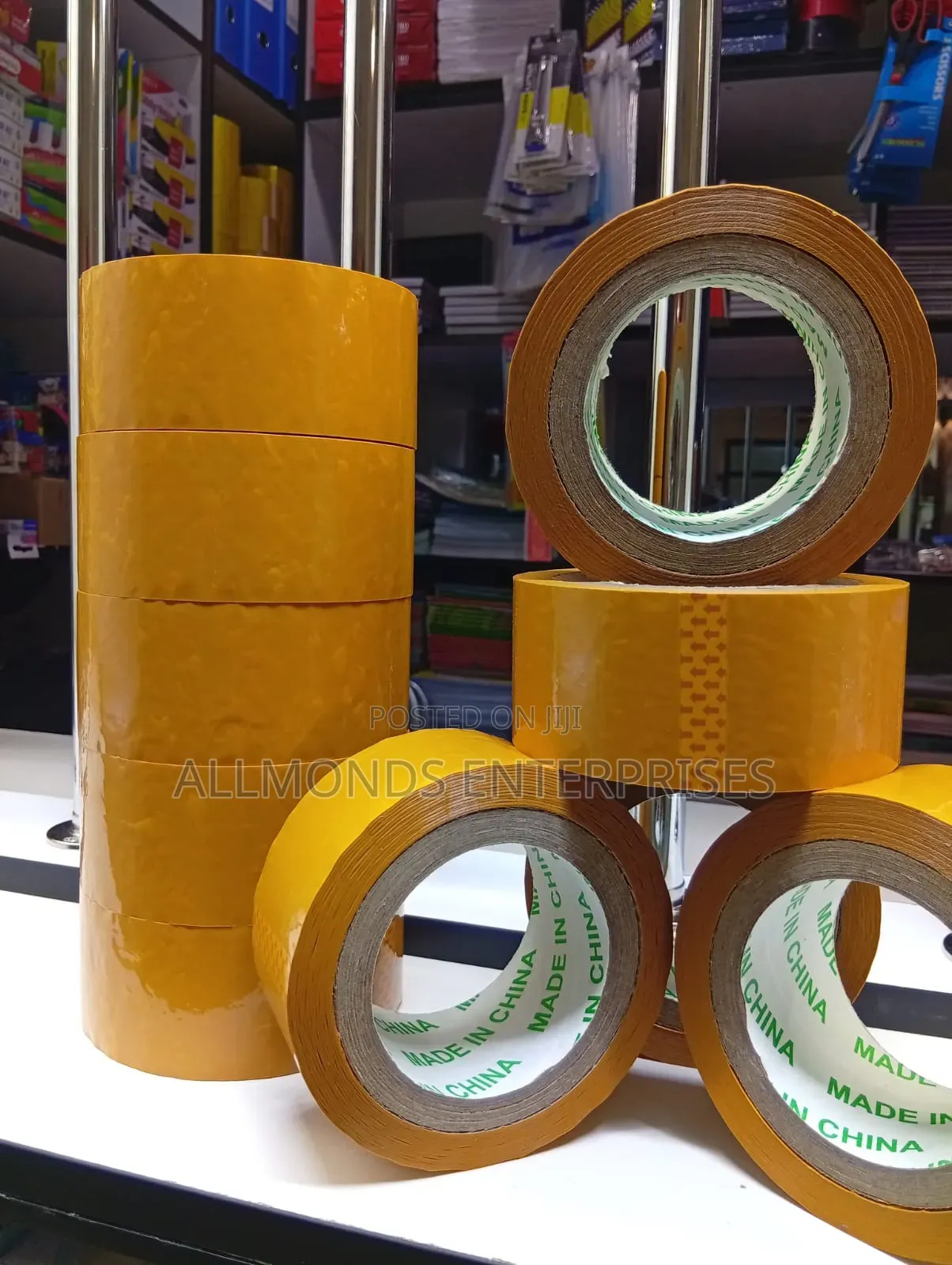 Brown Package Cellotape 2.4 Inches 100metres- 5 Pieces