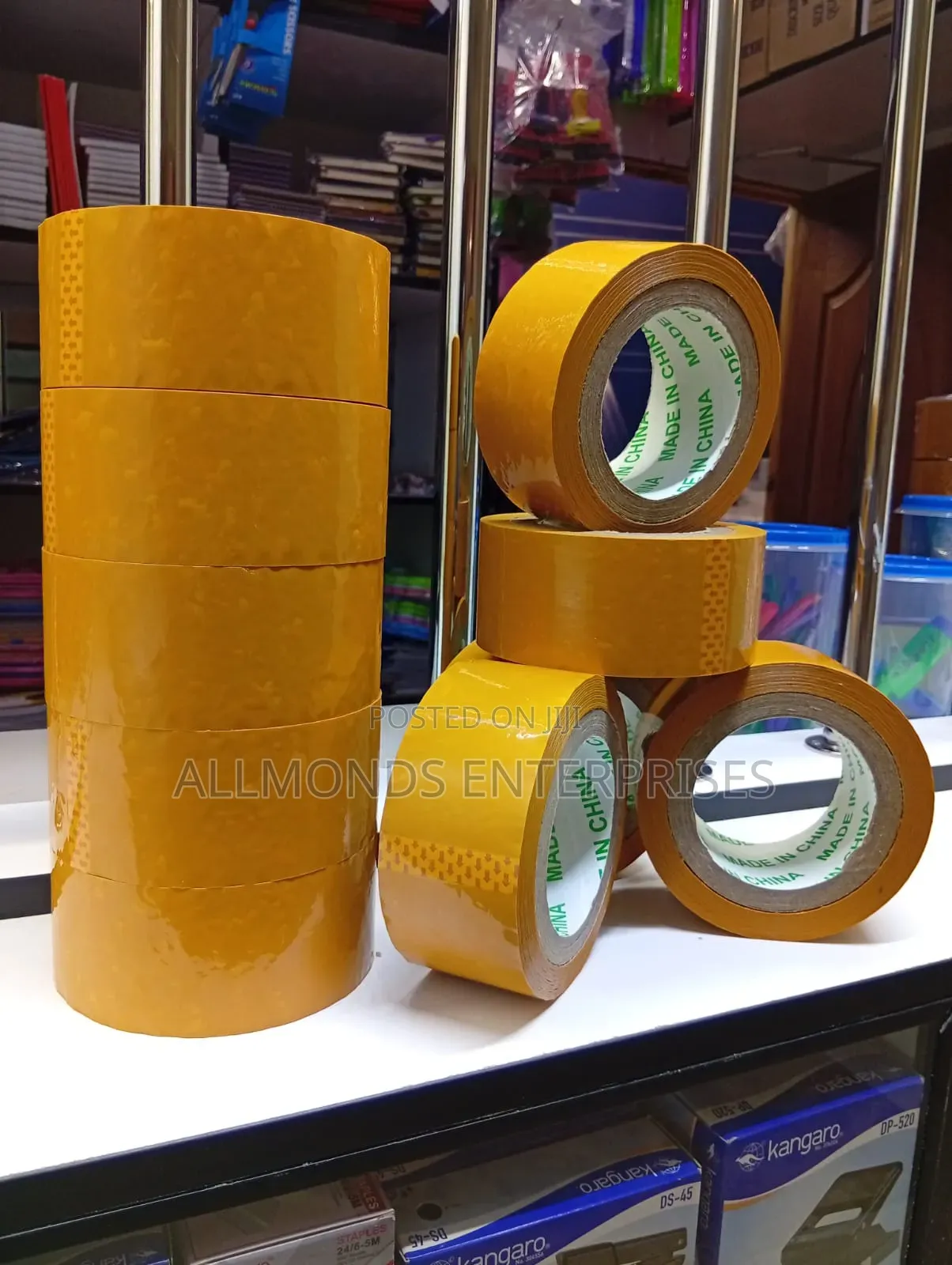 Brown Package Cellotape 2.4 Inches 100metres- 5 Pieces