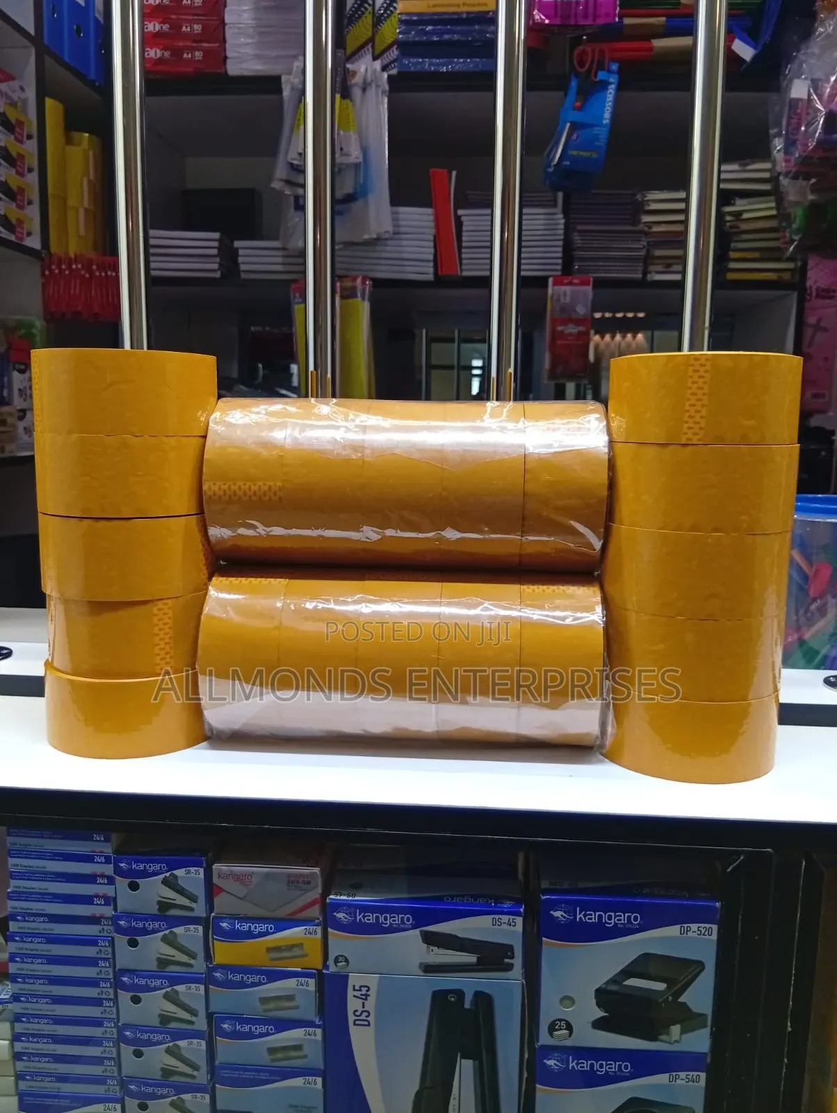 Brown Package Cellotape 2.4 Inches 100metres- 5 Pieces