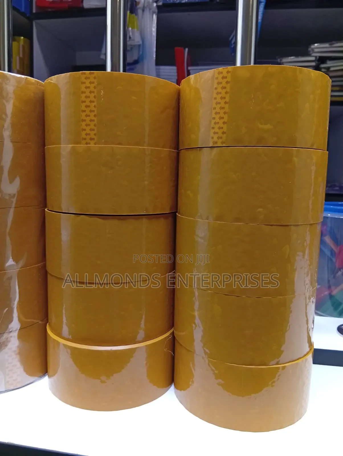 Brown Package Cellotape 2.4 Inches 100metres- 5 Pieces