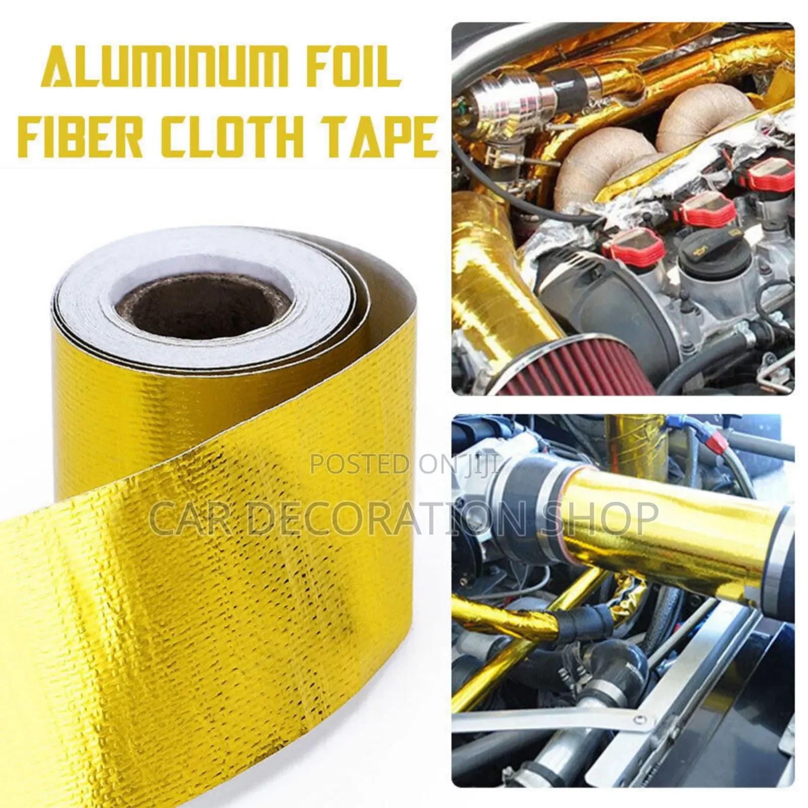 5m Exhaust Tape Heat Insulation Air Intake Thermal Wrap