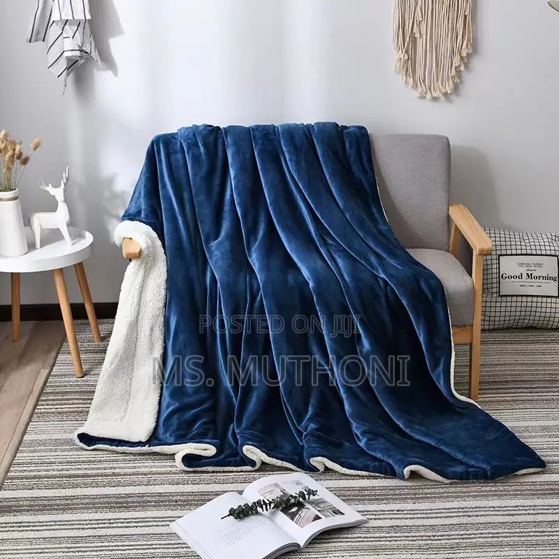 High Quality Double Layer Sherpa Throw Blanket*