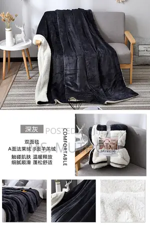 High Quality Double Layer Sherpa Throw Blanket*