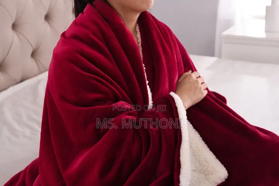 High Quality Double Layer Sherpa Throw Blanket*