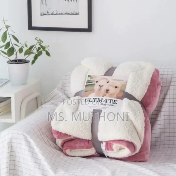 High Quality Double Layer Sherpa Throw Blanket*