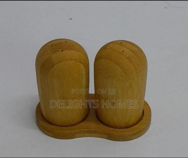 2 in 1 Bamboo Salt Shakers-Alp - main view