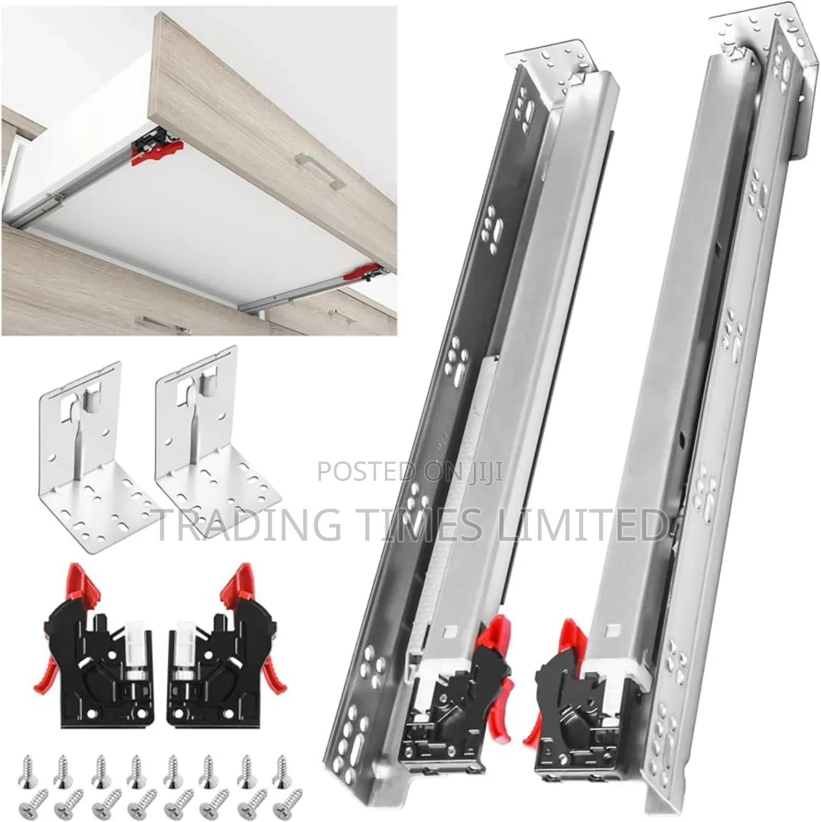Under Mount Drawer Rails 20 Inches