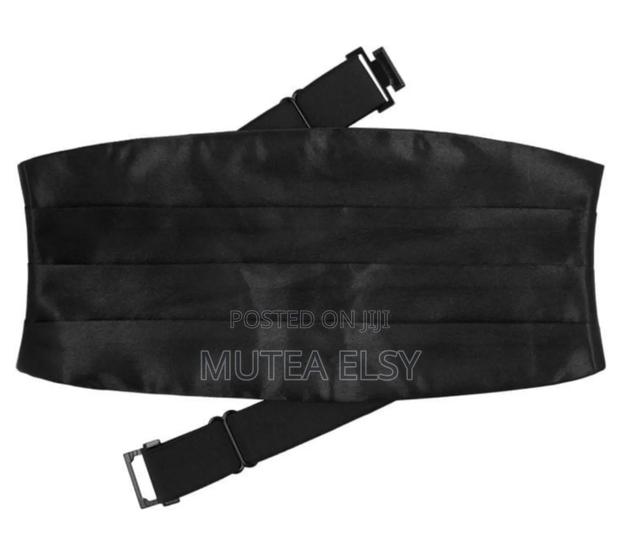 Black Cummerbunds Sets - main view