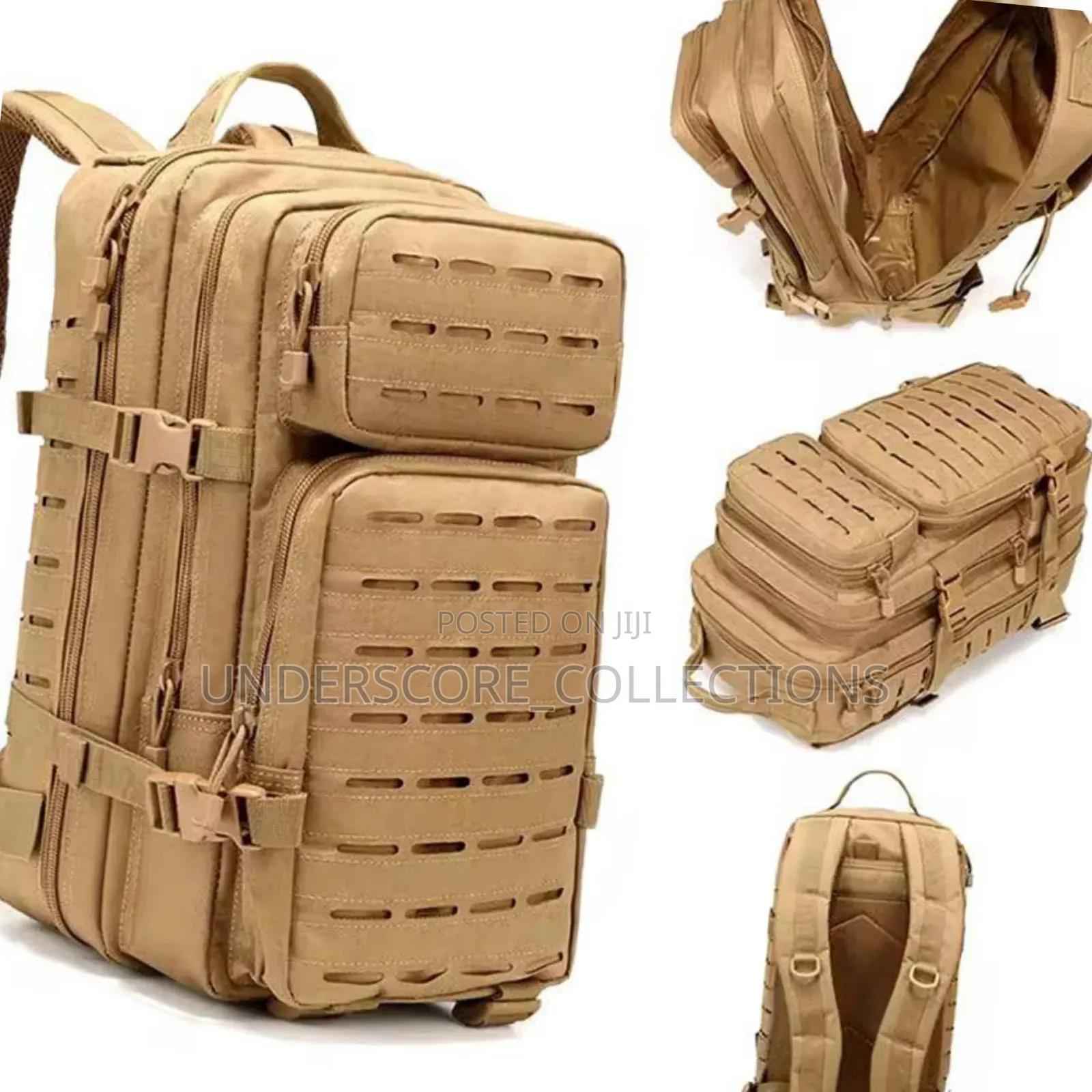 Tactical/Military Beige Capacity Backpack With Division Bags