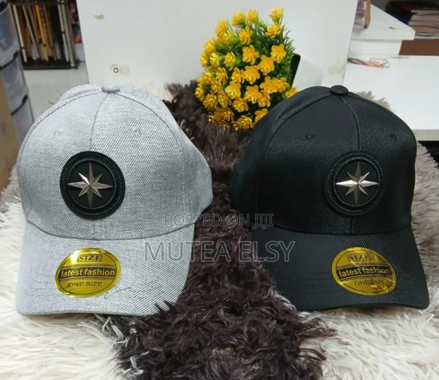 Grey, Coffee Brawn Beige Stand Caps - thumbnail 2