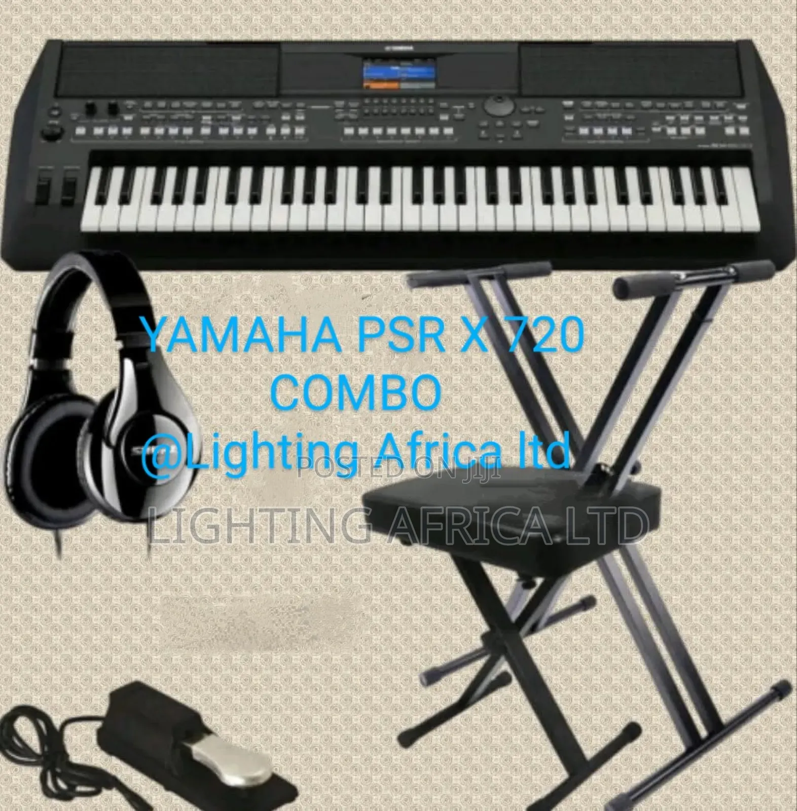 Original Yamaha PSR X720 Keyboard+Free Metal Stand Peddle
