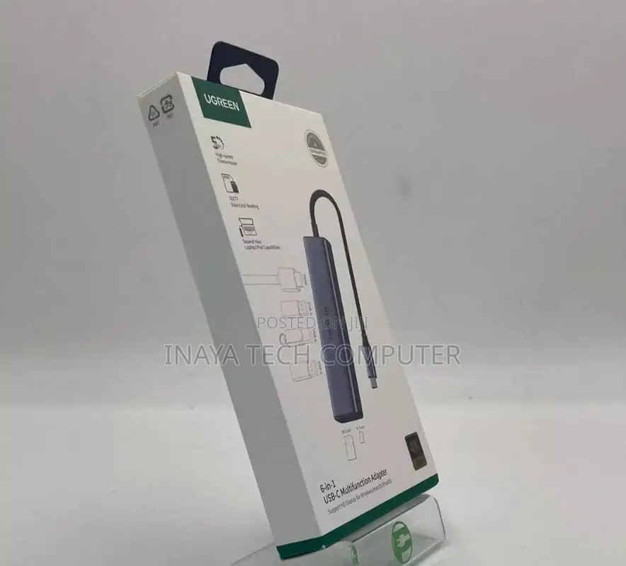 Ugreen 6 in 1 Usb-C to Hdmi Usb 3.0 Sd/Tf Converter