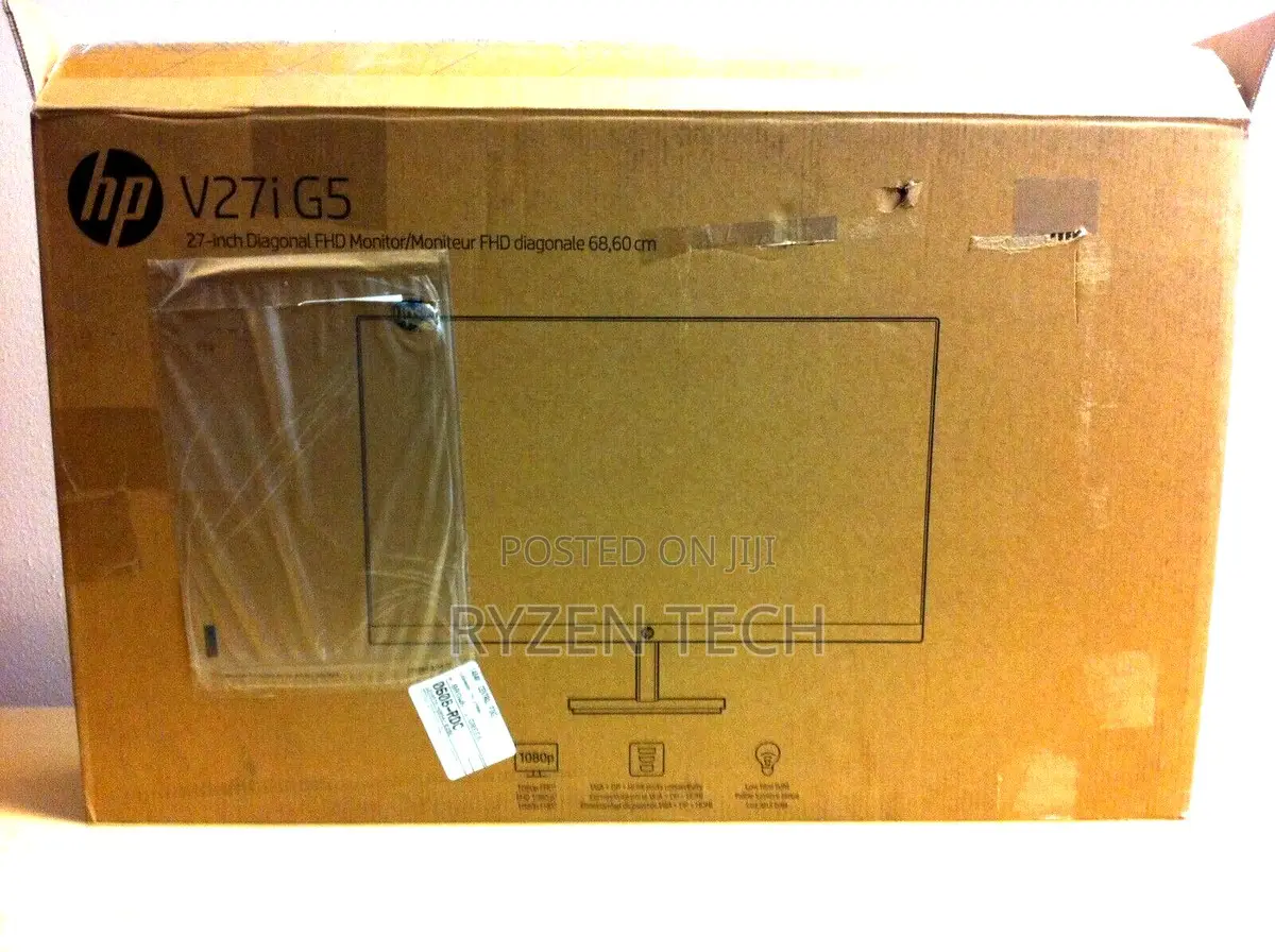 Hp V27i G5 27" FHD Monitor, Black Color