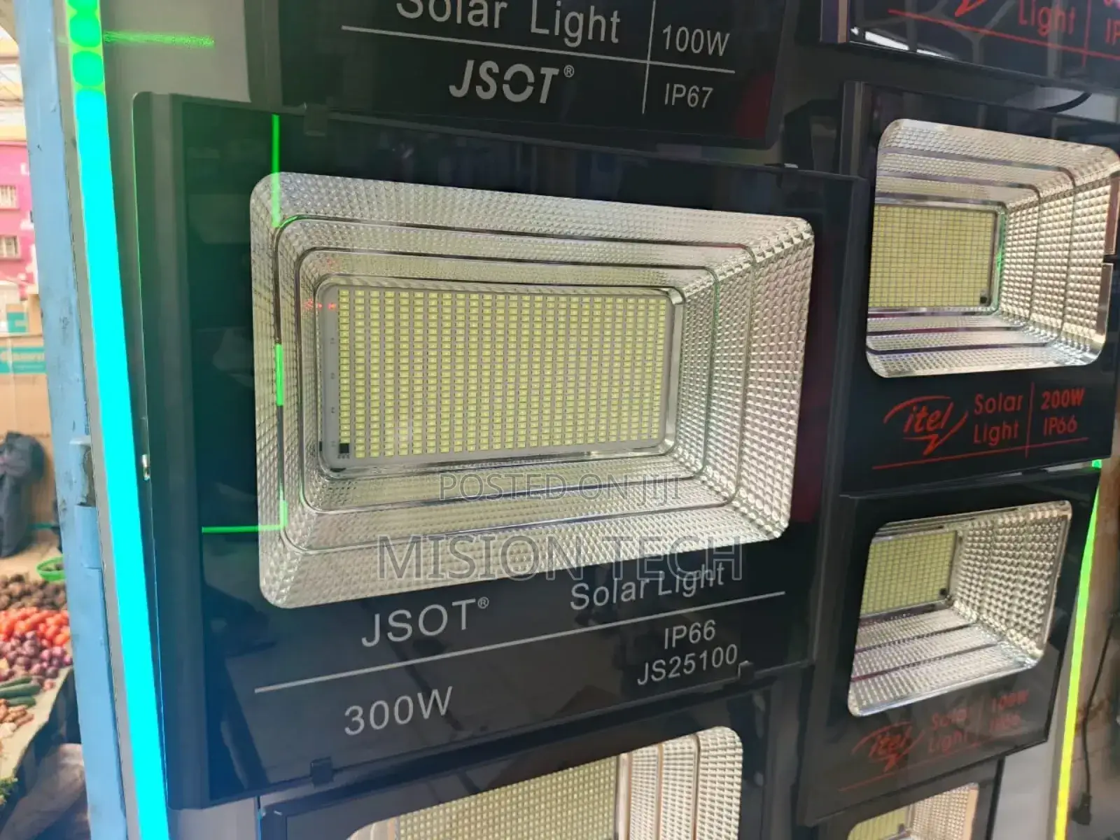 Jsot 300 Watts Solar Flood Light*