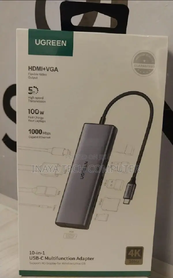 Ugreen 10-in-1 Usb-C Multifunction Adapte--Cm639